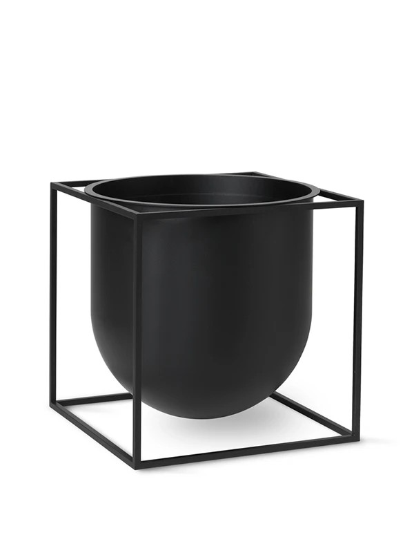 Kubus 4 & Flowerpot i Sort