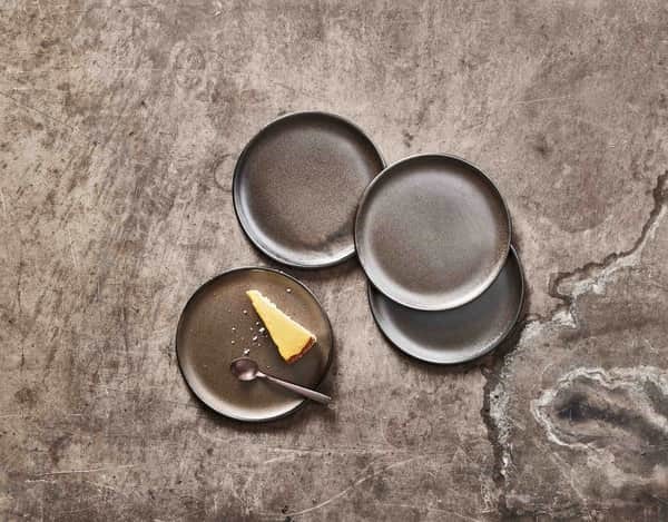 RAW Metallic Brown - dessert tallerken  1 stk. 20 cm
