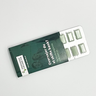 TYGGEGUMMI i blisterpakning -  MED LOGOTRYK