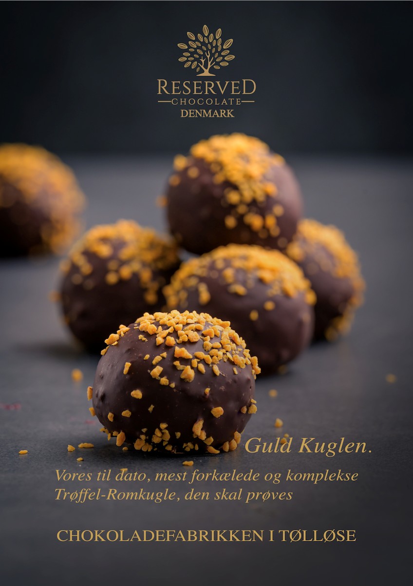 Trøffel Romkugler. Guldkuglen