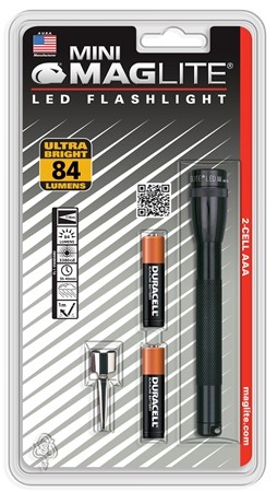 Lommelygte Mini AAA,LED sølv  Maglite