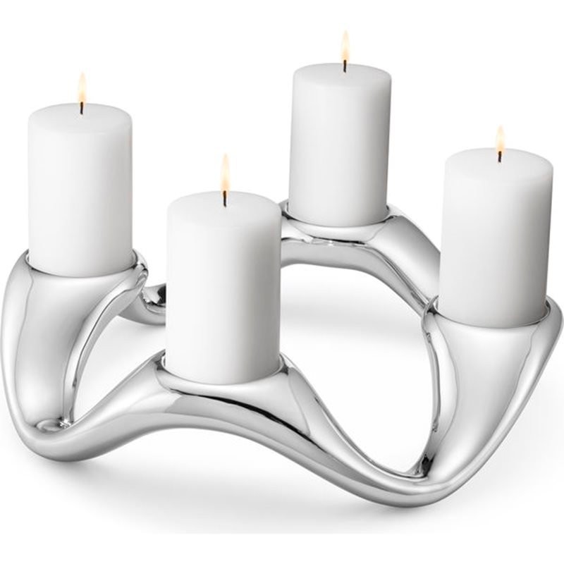 Georg Jensen Cobra Lysestage m. 4 lys
