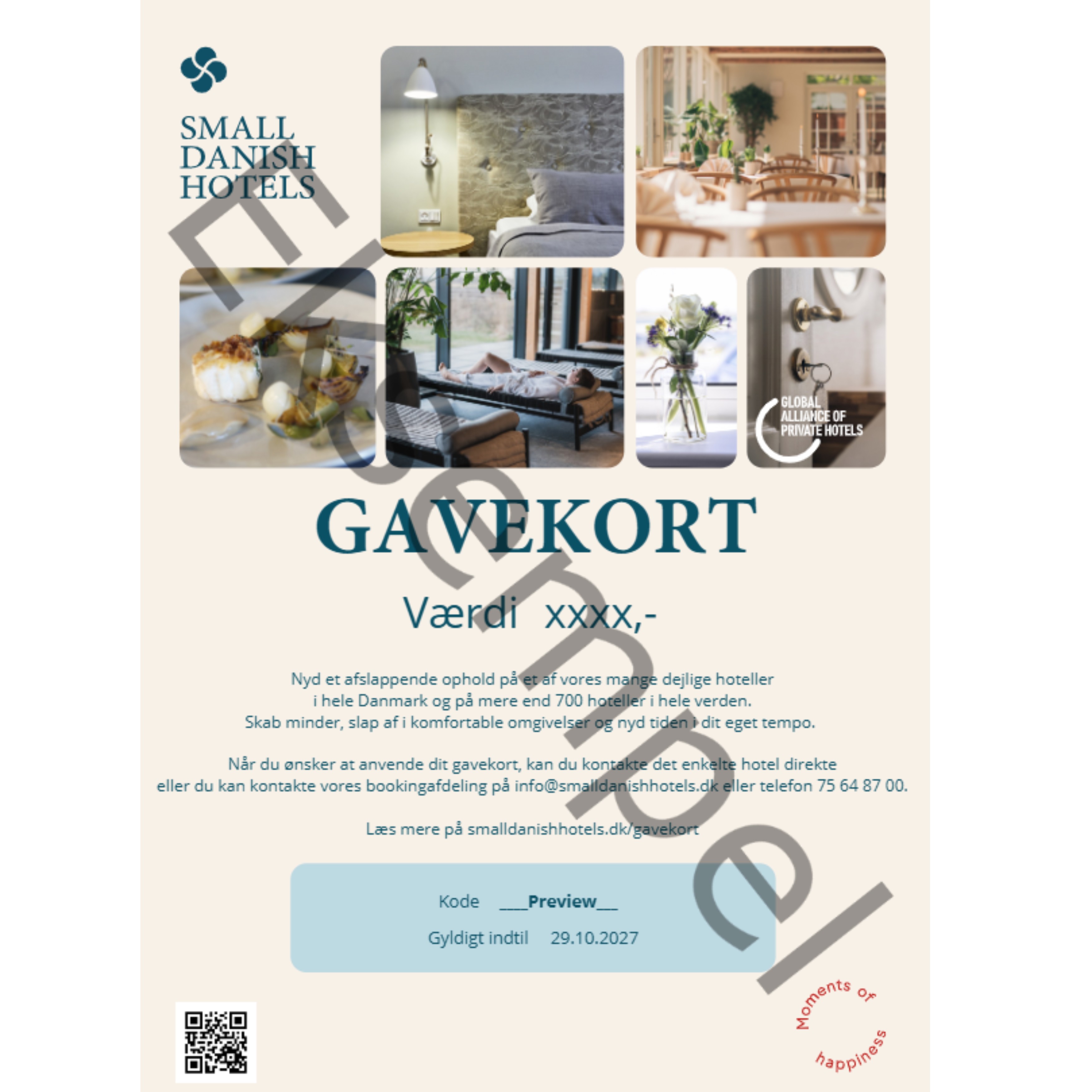 Gavekort Restaurantbesøg