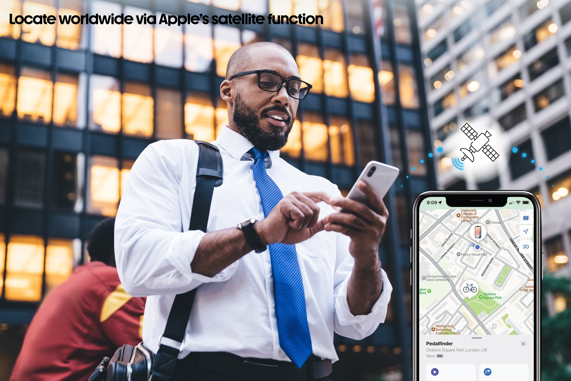 Pedalfinder ringeklokke med global sporing