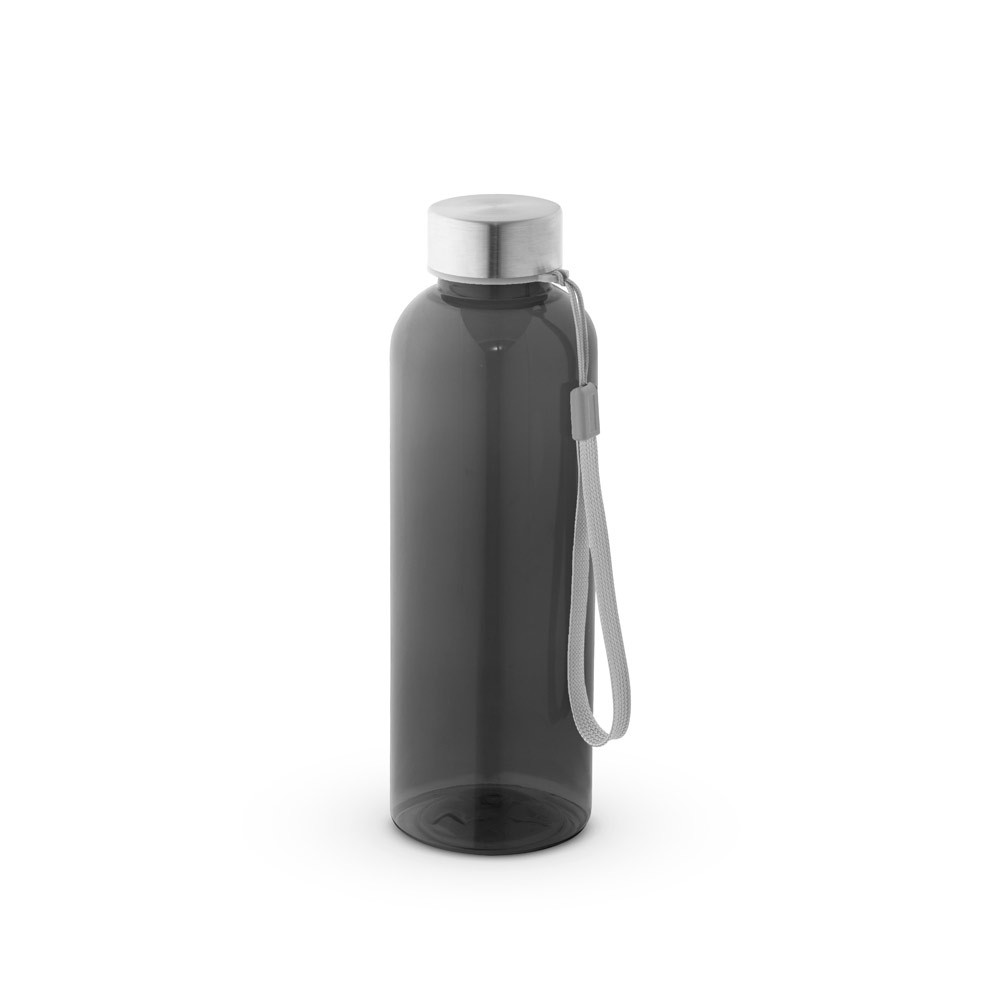 Genbrugs PET (100 % rPET)-flaske med blank, gennemsigtig finish 600 mL
