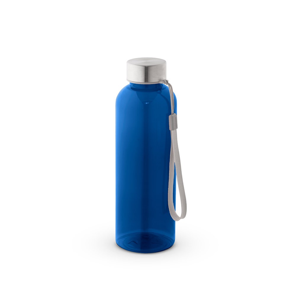 Genbrugs PET (100 % rPET)-flaske med blank, gennemsigtig finish 600 mL