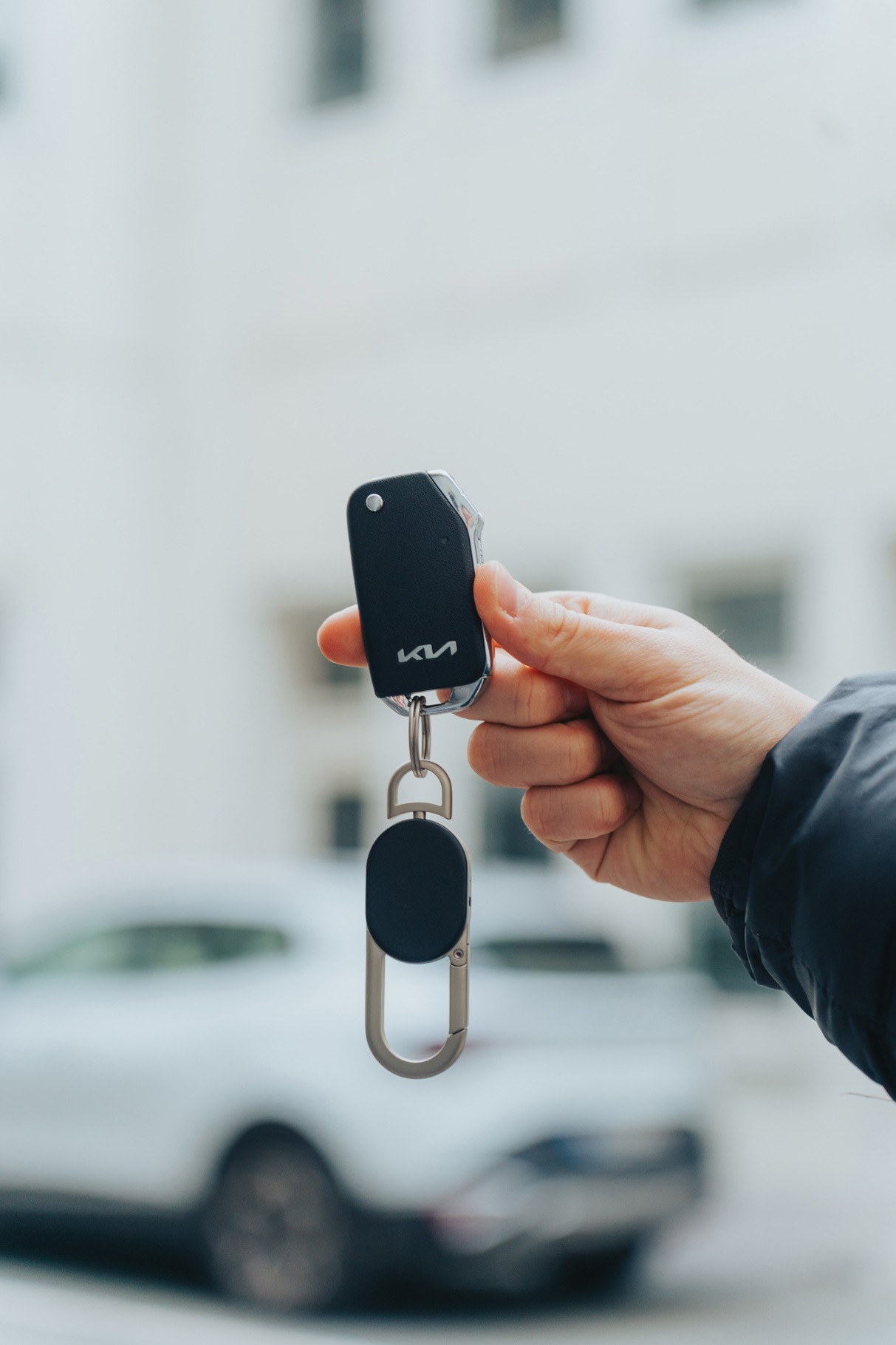 Keyfinder nøglering med global sporing og USB C