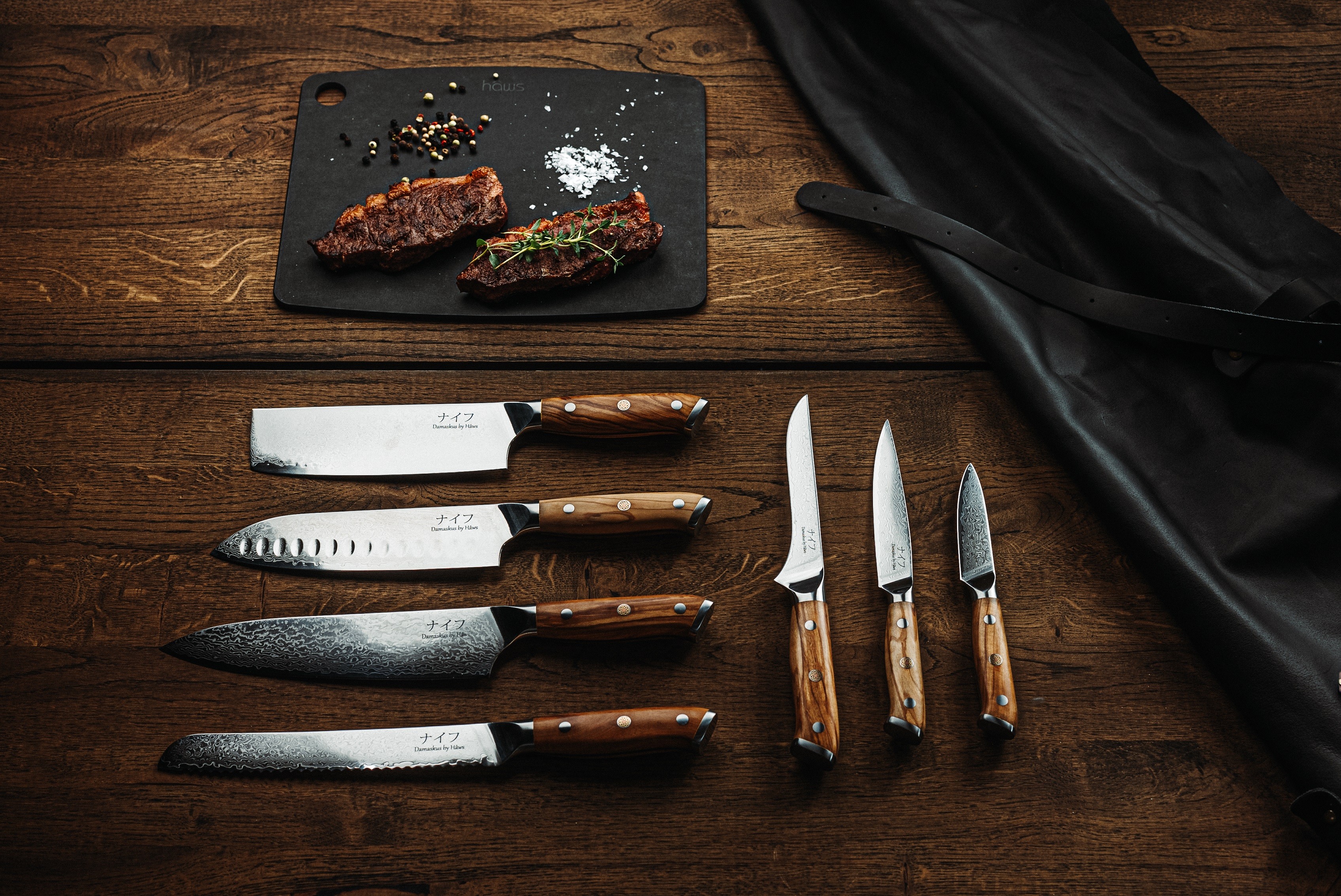 Damascus Knive fra Hâws