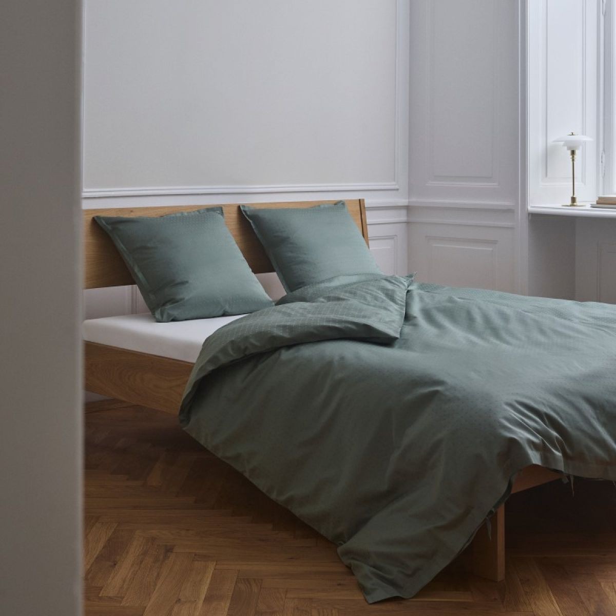 Georg Jensen Damask SKY SENGETØJ GREEN & All Toilettaske