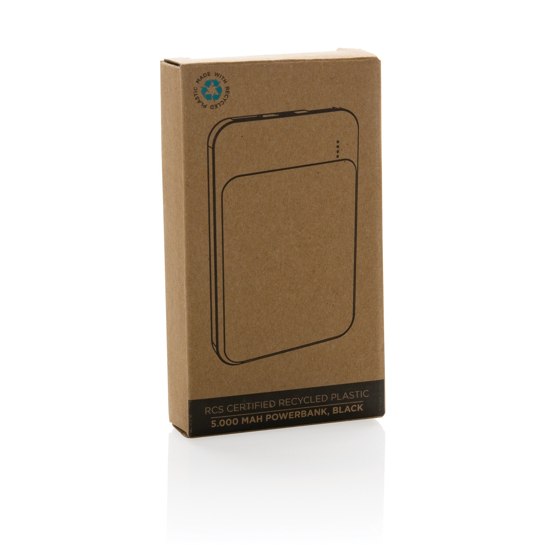 RCS genanvendt plastik powerbank 5.000 mAh