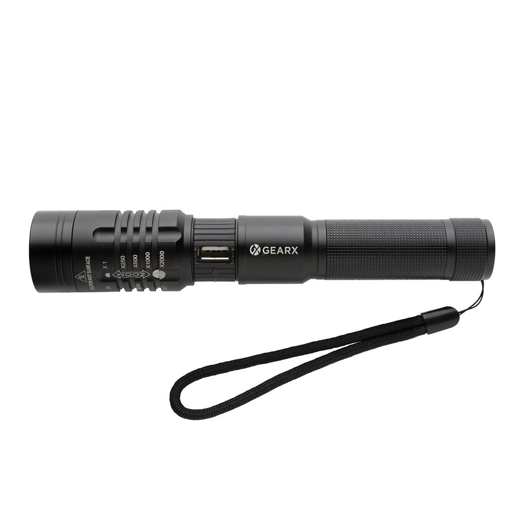 Gear X USB genopladelig lygte