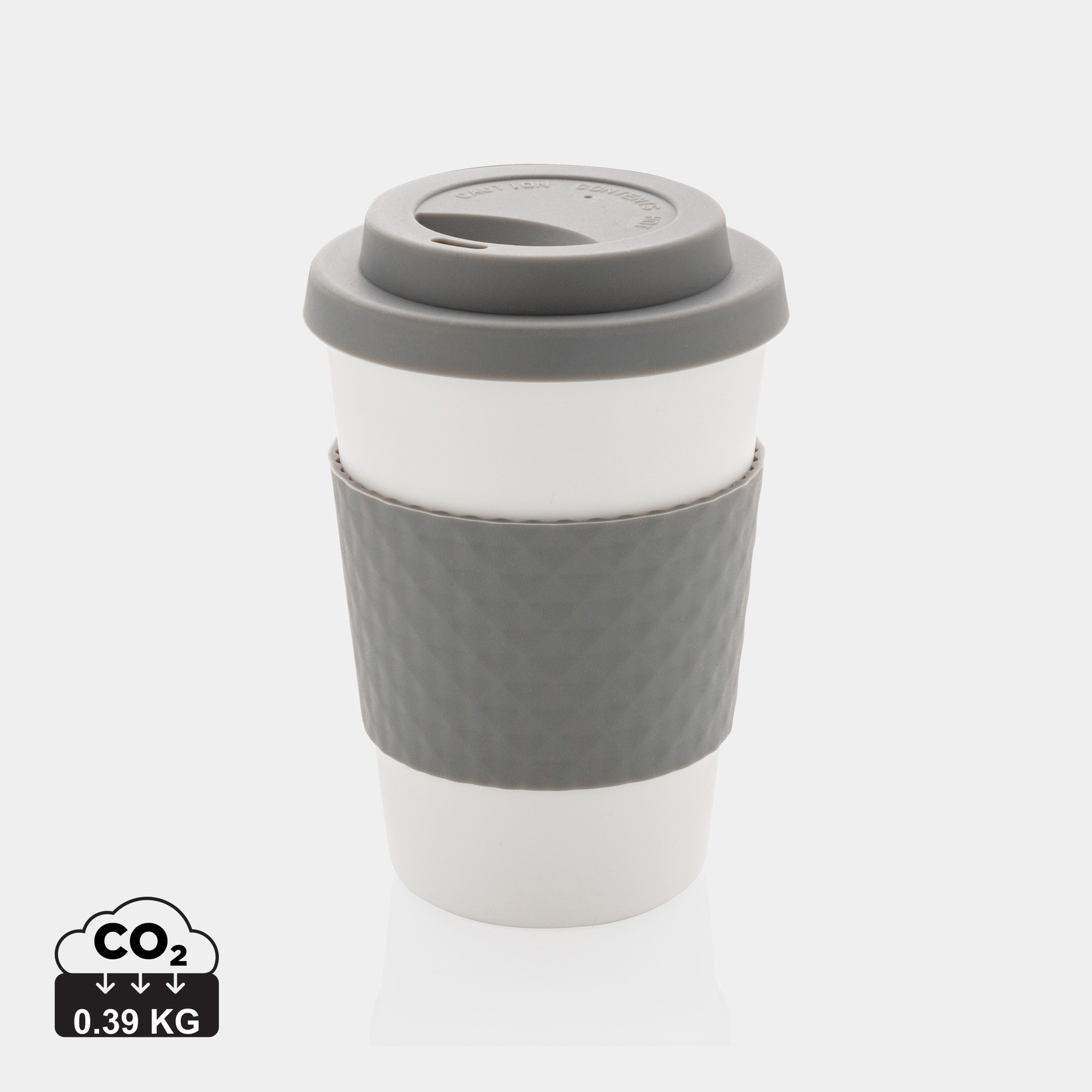 Genbrugelig kaffekop med skruelåg, 350ml