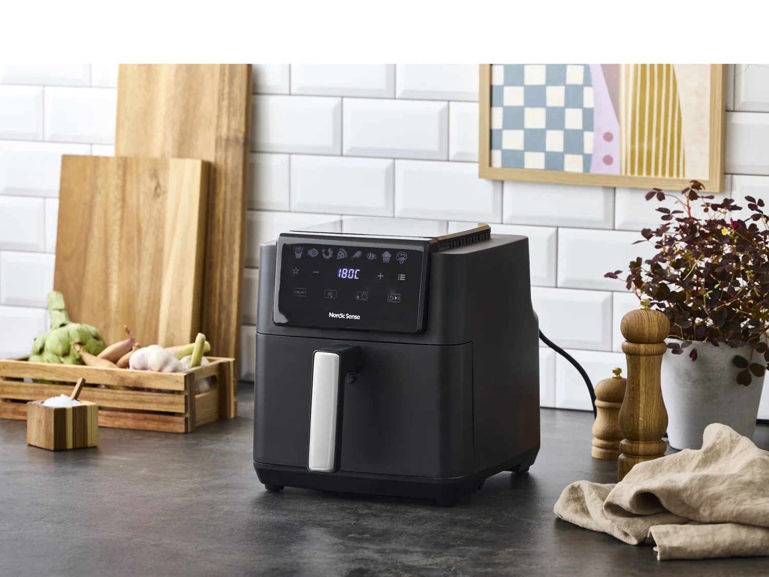 Nordic Sense Airfryer 5 lit. 1500 Watt