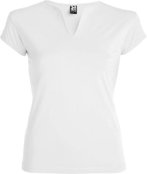 T-shirt med V hals,  Belice kortærmet t-shirt til kvinder