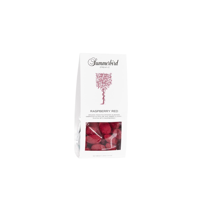 DRAGEREDE MANDLER  Raspberry red