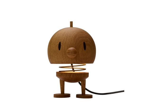 Hoptimist-lampen i egetræ og smål Bumble