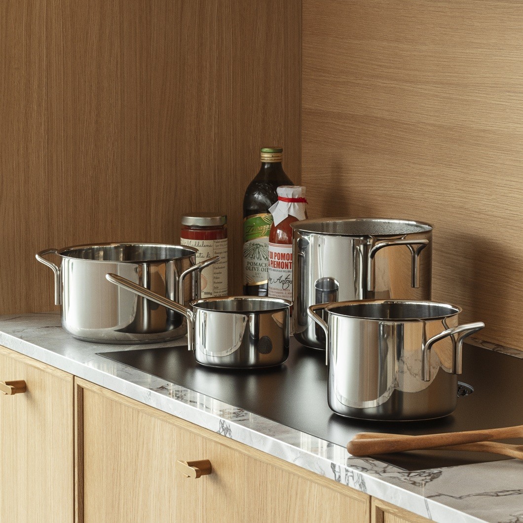 Eva Trio Stainless Steel gryde- og pandesæt 5 dele