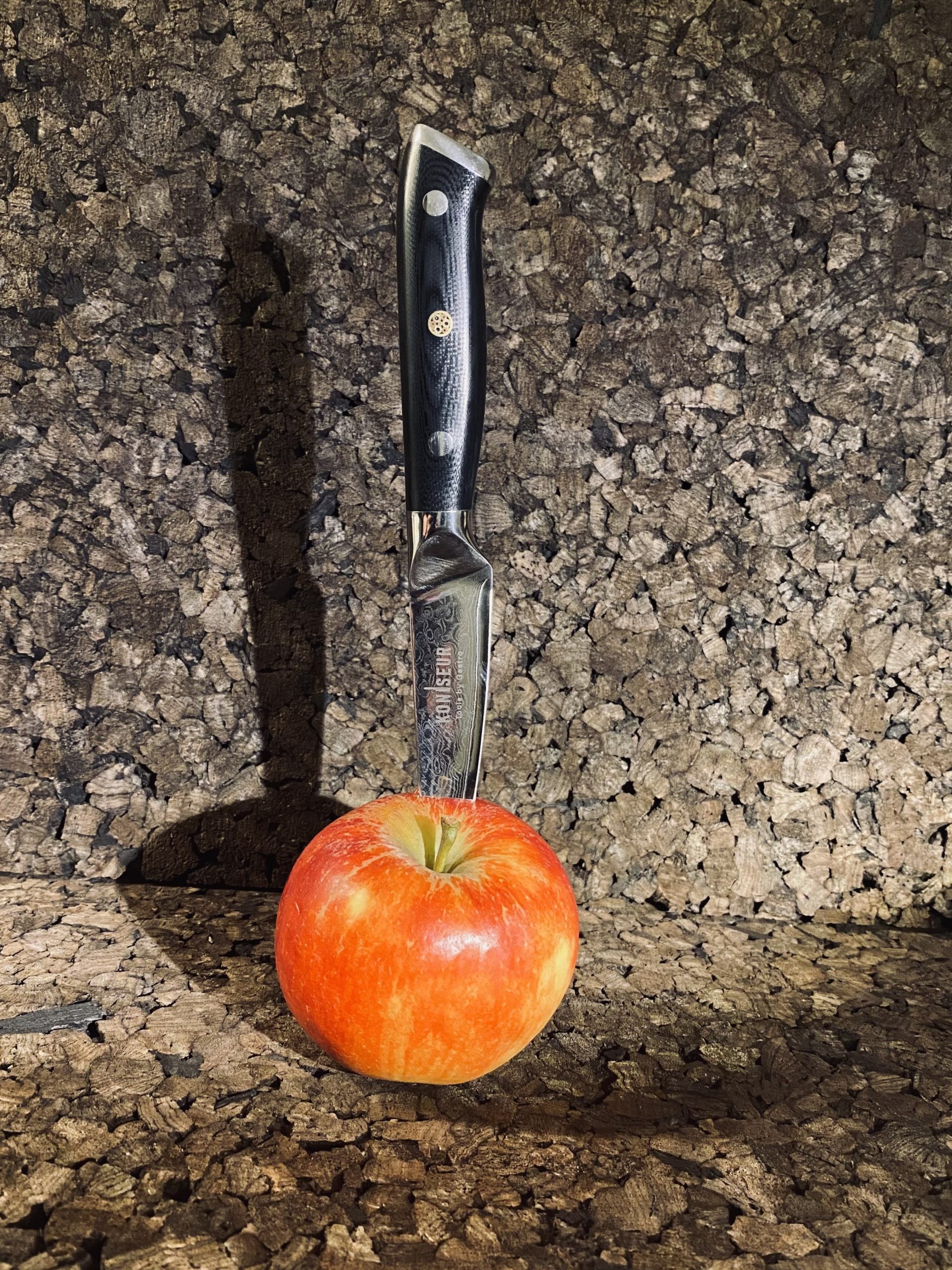 KONISEUR - Kokkekniv, Santoku og Urtekniv, 67 lag Damascus stål