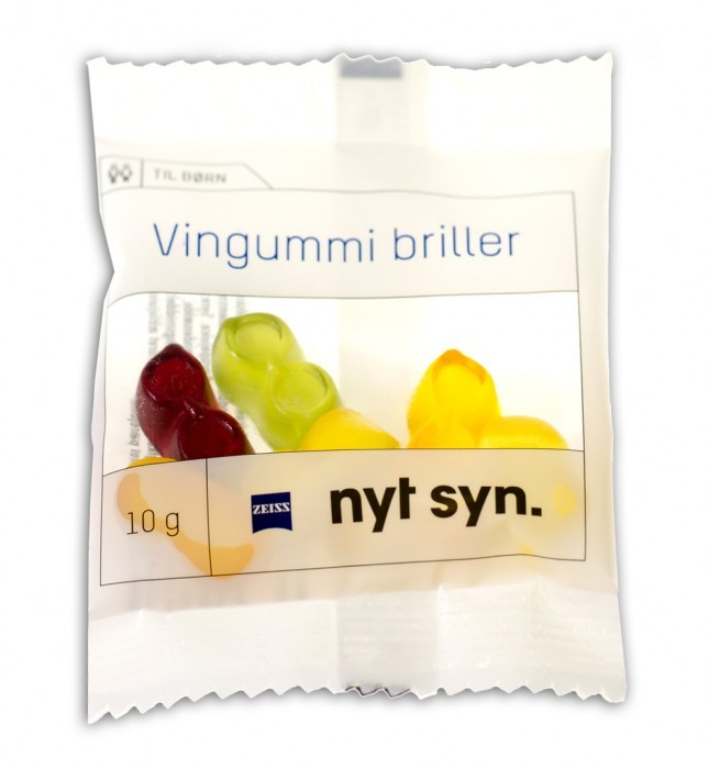Vingummiposer med LOGO